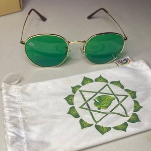 Green Heart Chakra Sunglasses